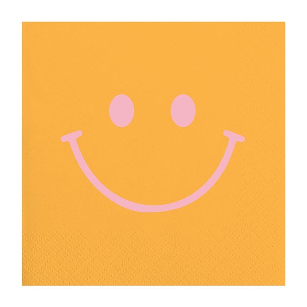smile bev napkins / match smile wine glasses-SET of 4/80 total/4 sets of 4 avail